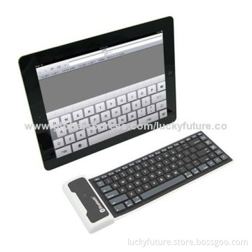 Portable Foldable 85-key Silicone Wireless Bluetooth V3.0 Keyboard for iPad 2/3/4/iPad Mini/iPad Air